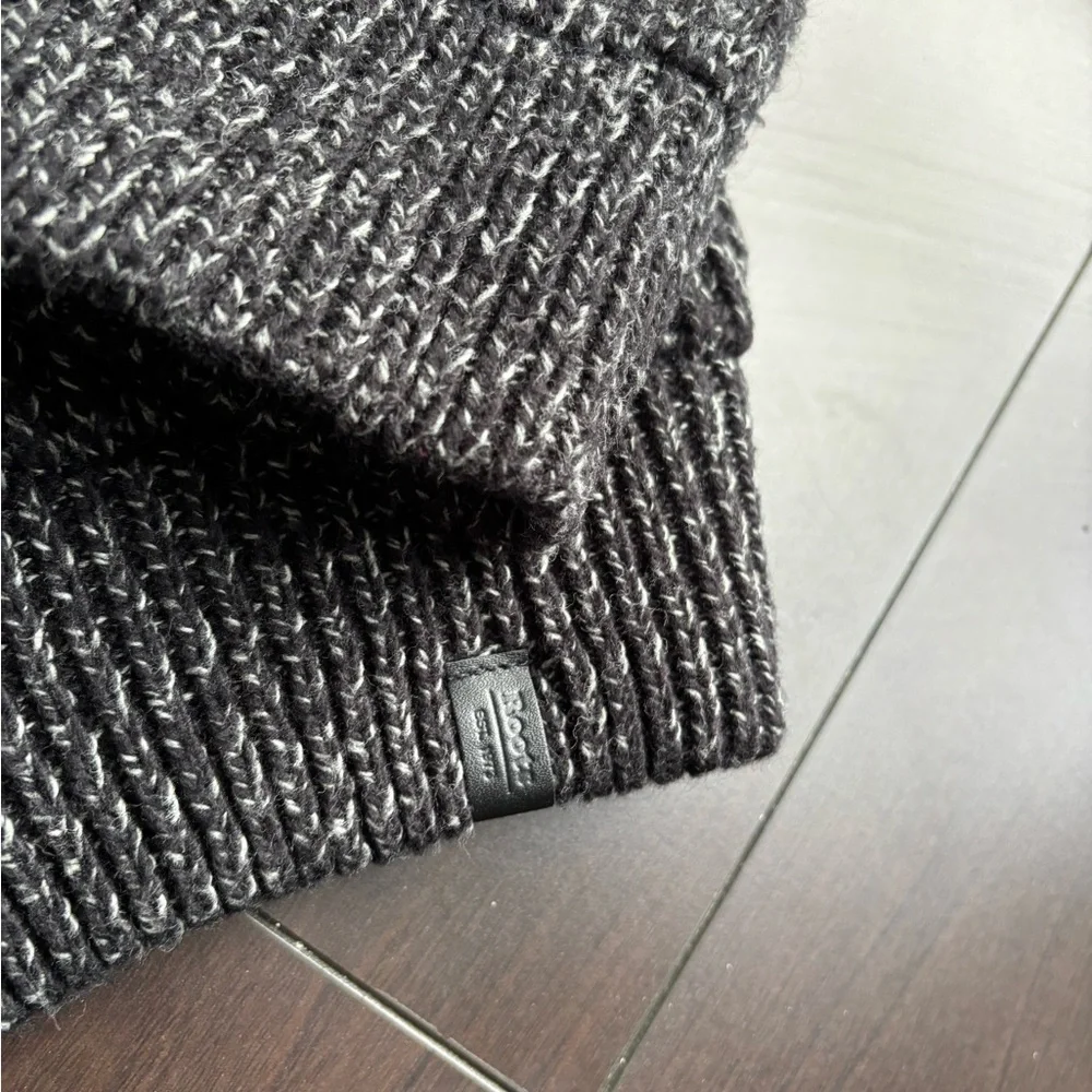 Roots Gray Ribbed Zip Up Cardigan Sweater - Picture 3 of 5